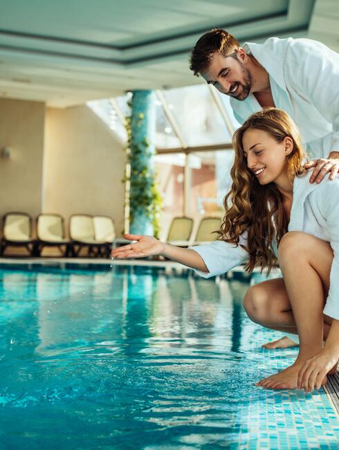 Buller à deux en balnéo