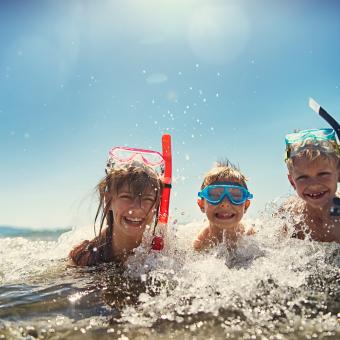 snorkelling côte d'azur en famille